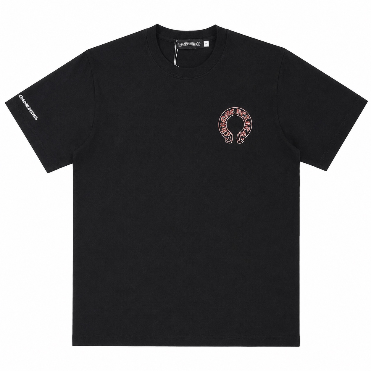 Chrome Hearts Floral Horseshoe Negra, vista frontal