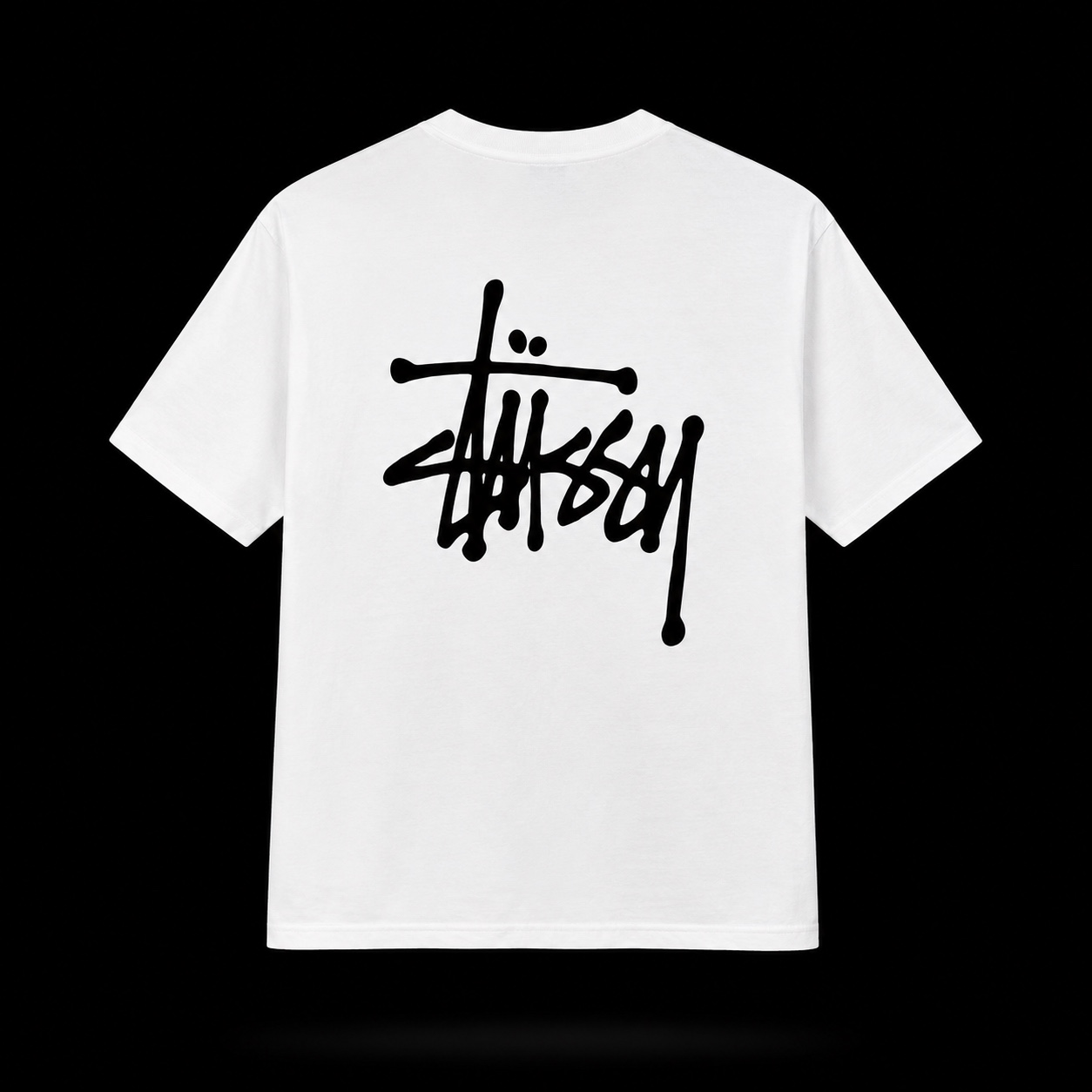 Stüssy Stock Logo Blanca, vista trasera