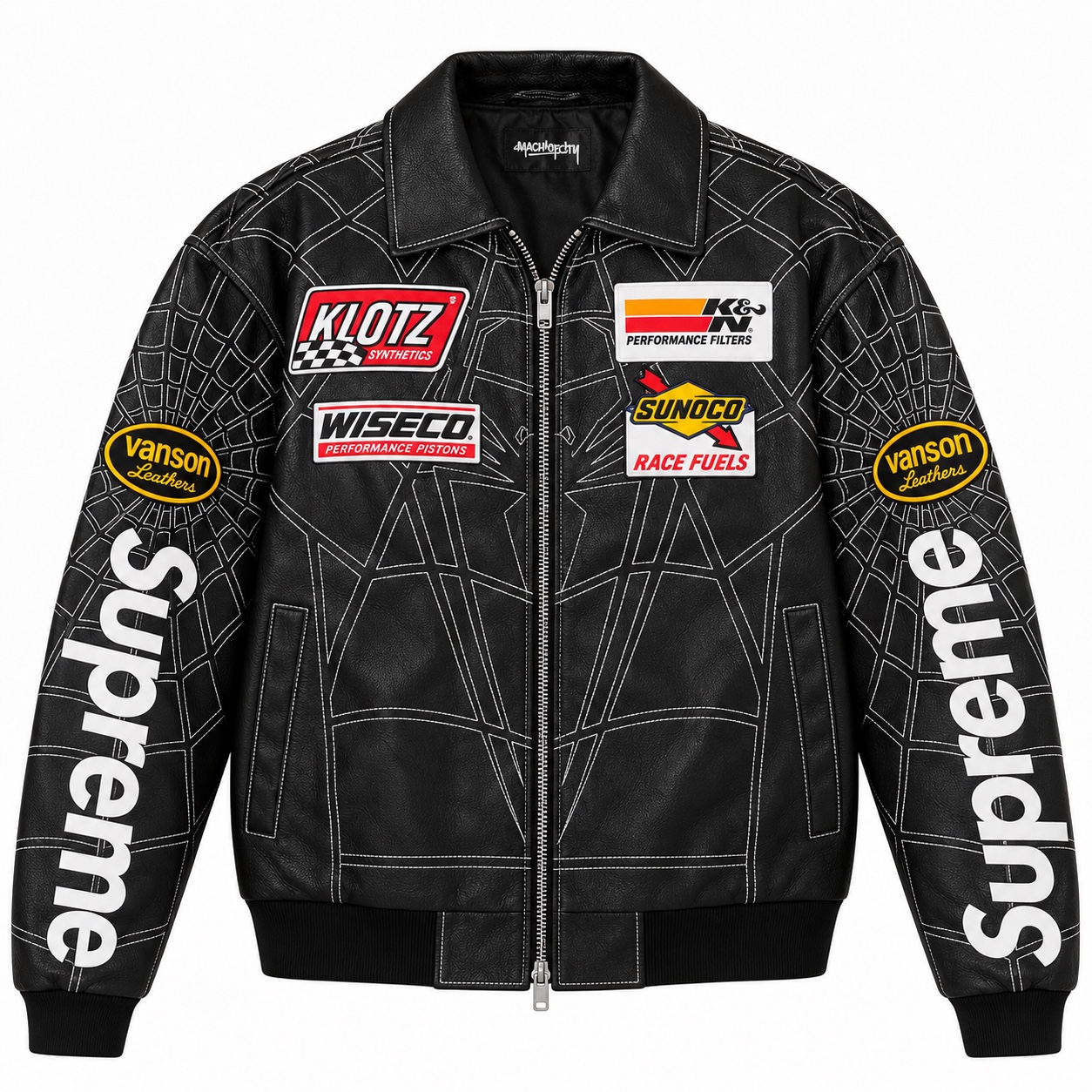 Supreme®/Vanson Leathers® Spider-Man Jacket, vista frontal